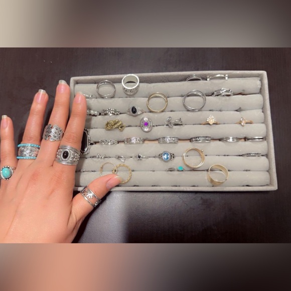 Women silvery Finger Rings Mix Style Jewelry - Picture 9 of 9